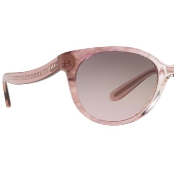 Coach | Transparent Pink Iridescent Sunglasses with - Picture 4 of 13